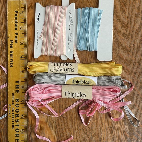Lot of pastel Middy Braid packets, various colors and lengths - Picture 4 of 5